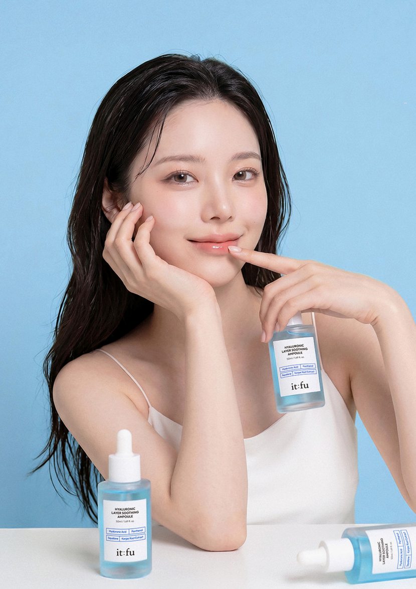 [저분자 히알루론산 PDRN] 곤약 수분 앰플 수딩 속건조 보습 판테놀 스쿠알란 50ml 2개