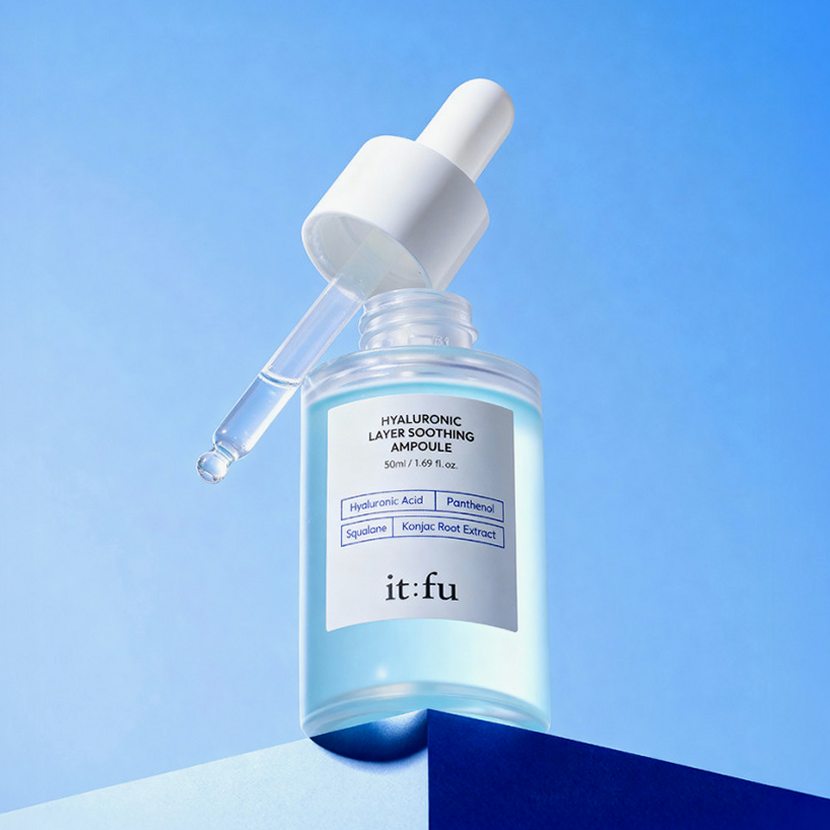 [저분자 히알루론산 PDRN] 곤약 수분 앰플 수딩 속건조 보습 판테놀 스쿠알란 50ml 2개