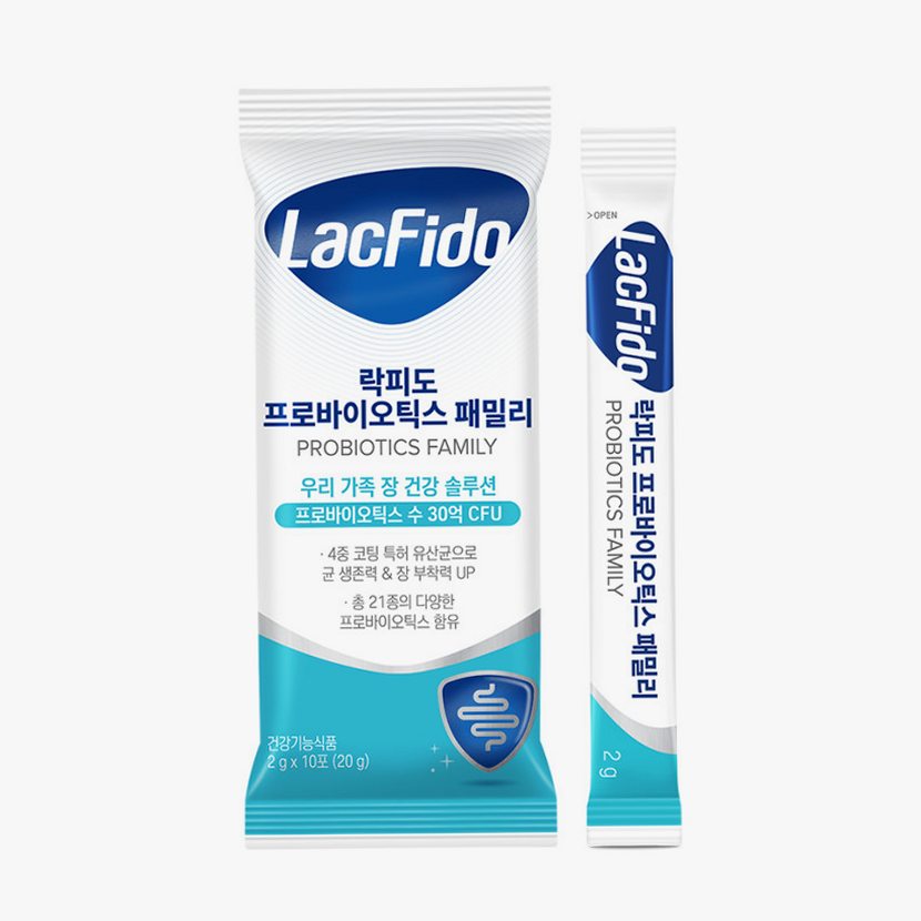 락피도 프로바이오틱스 온가족 유산균 패밀리 30억CFU 2g 100포, 1개